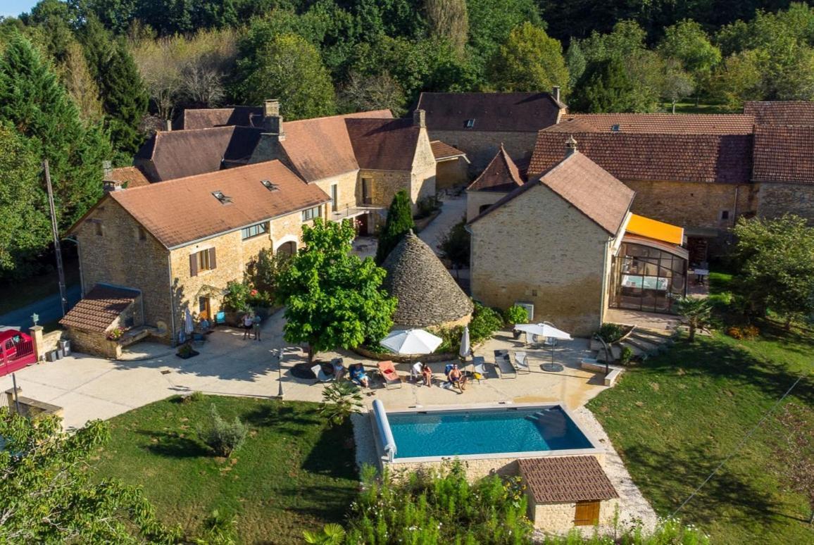 Aux Bories De Marquay, Chambres D'Hotes B&B Avec Piscine Et Spa Pres De Sarlat 외부 사진